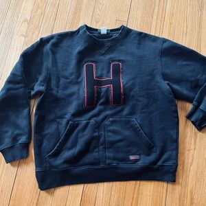 *VINTAGE* Harvard Crewneck With Pockets and Letterman | Excellent Condition / 🚭